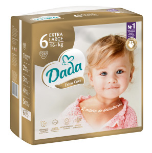 Подгузники Dada Extra Care №6 (16+ кг) 26шт.(золотая)